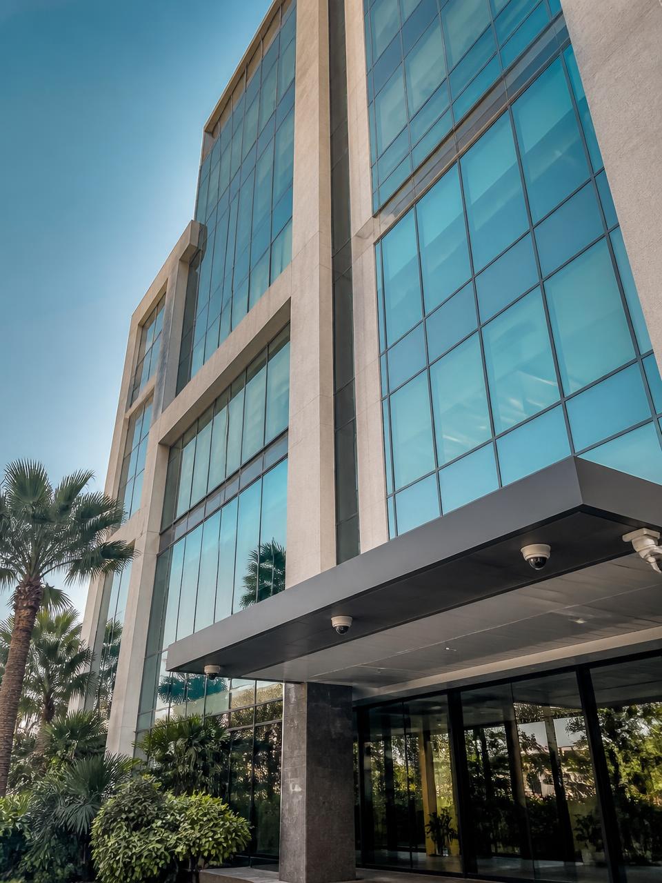 Corporate office building secured with EverWatch surveillance systems